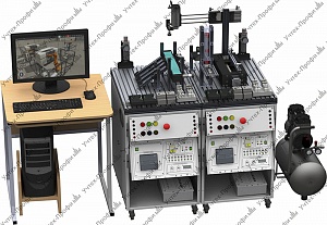 Mechatronic line for transferring and sorting parts. ML-SR-SK | LLC LABSIS